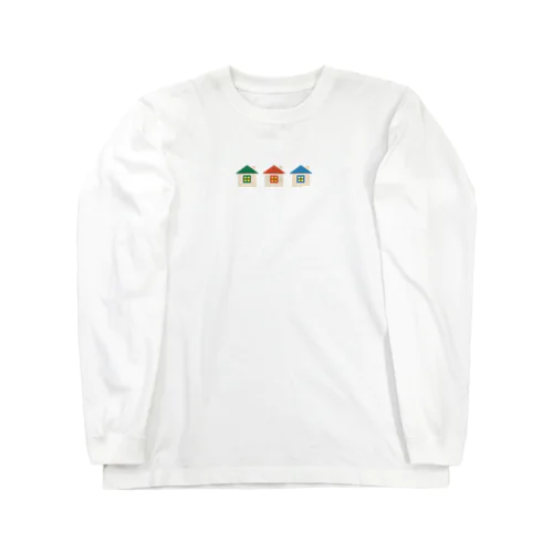 3つのお家 Long Sleeve T-Shirt