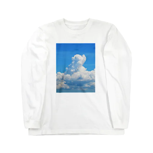 雲のポメラニアン ロングスリーブTシャツ