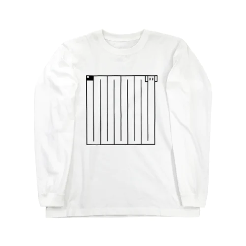 幾何学的ボルゾイ Long Sleeve T-Shirt