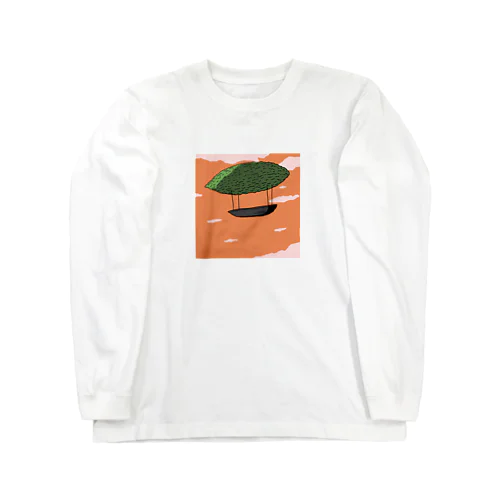 夕焼けのゴーヤー気球船 Long Sleeve T-Shirt