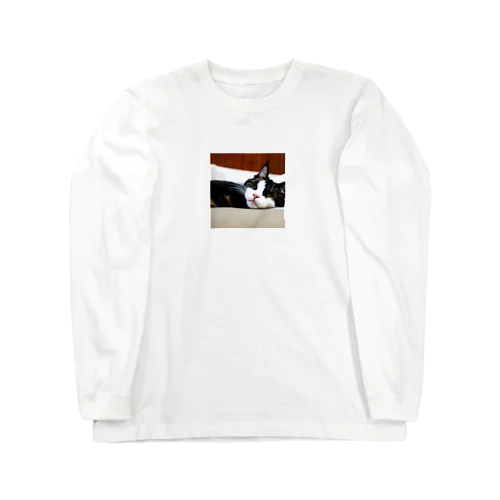 寝たネコ Long Sleeve T-Shirt