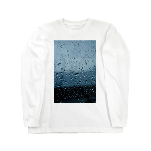 海＿水滴＿雨＿窓 Long Sleeve T-Shirt