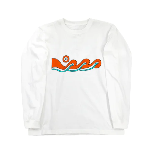 ハーリー船の模様 Long Sleeve T-Shirt