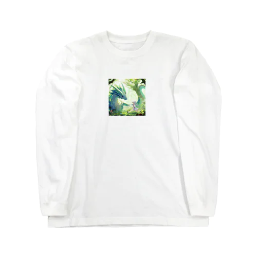 八恩森の神龍と少女 Long Sleeve T-Shirt