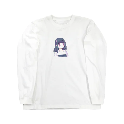 かわいい女の子 ロングスリーブTシャツ