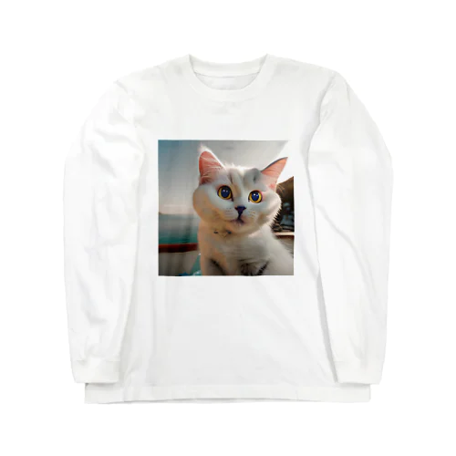癒やしの子猫　イラストグッズ Long Sleeve T-Shirt