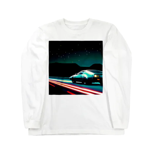 スーパーカー　レトロウェイヴ Long Sleeve T-Shirt