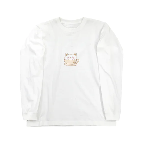 しろねこちゃんラテ Long Sleeve T-Shirt