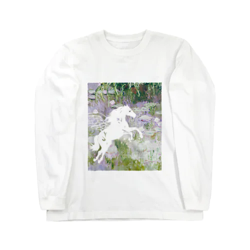 ぽにいぺがさす（睡蓮花） Long Sleeve T-Shirt