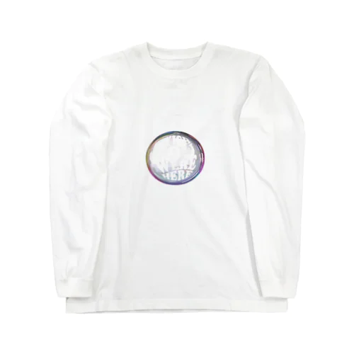 水晶玉のデザイン ロングスリーブTシャツ