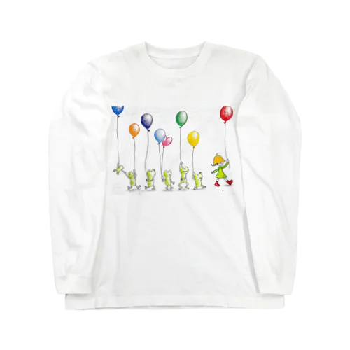 かえると風船 Long Sleeve T-Shirt