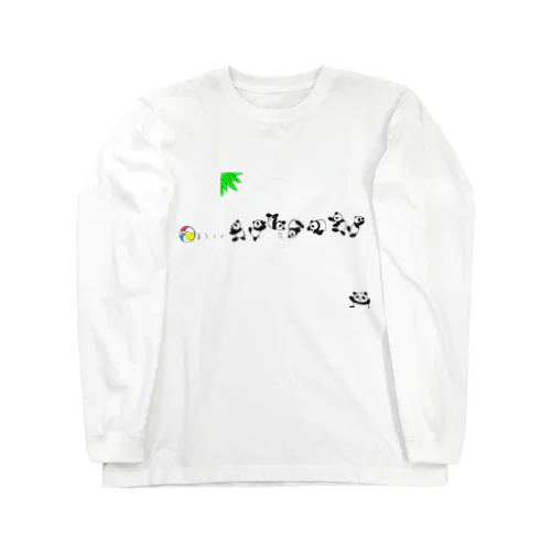 ころがる子パンダ Long Sleeve T-Shirt