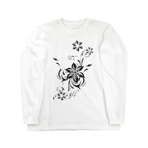 モノクロな華 Long Sleeve T-Shirt