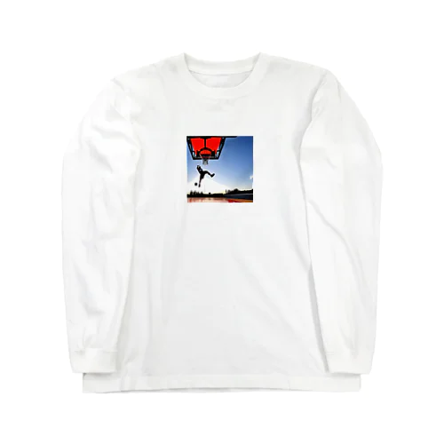 かっこいいバスケットボール Long Sleeve T-Shirt