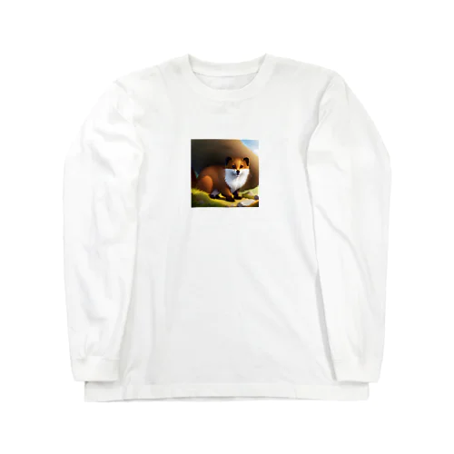 ふわふわもこもこなオコジョ Long Sleeve T-Shirt