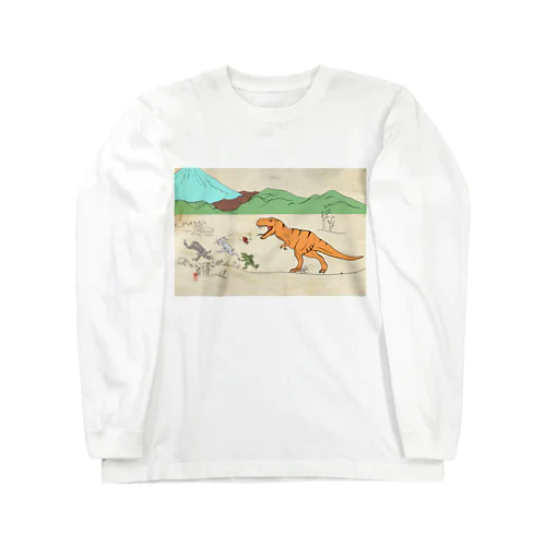 鳥獣ティラノ Long Sleeve T-Shirt