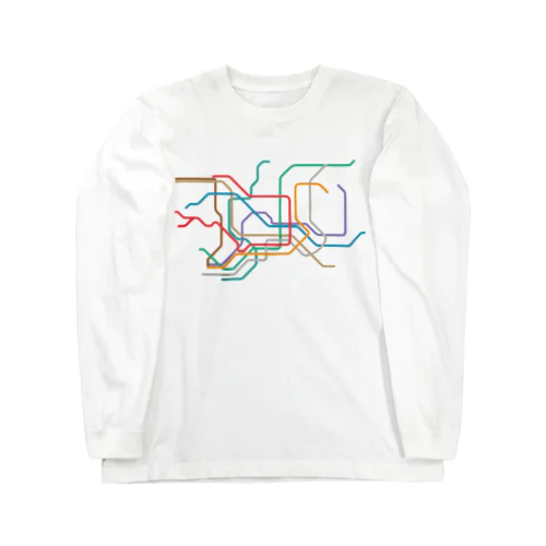 東京メトロ路線図-TOKYO METRO-東京地下鉄路線図- Long Sleeve T-Shirt