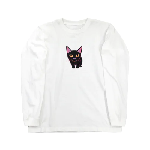 黒猫 ロングスリーブTシャツ