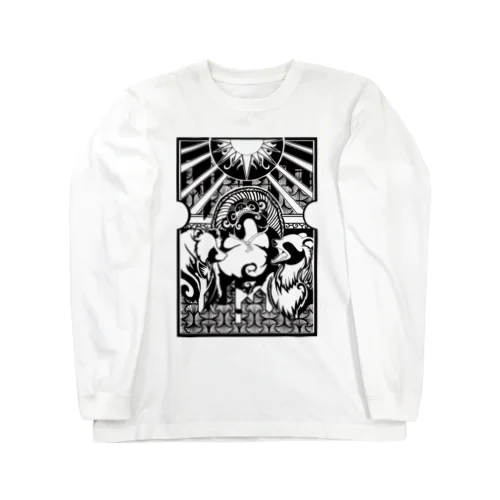 たぬきのトライバル Long Sleeve T-Shirt