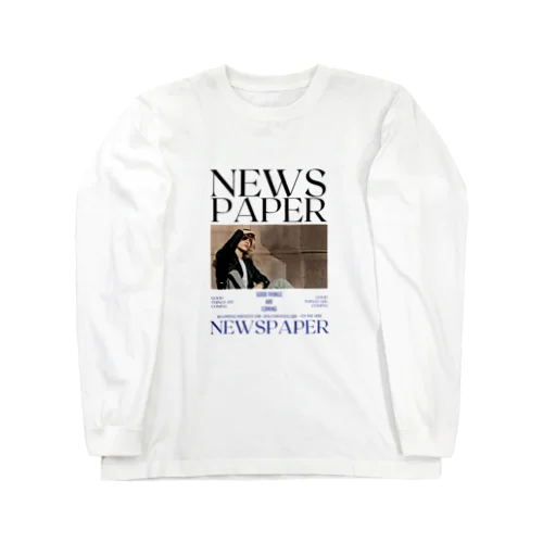 NEWS PAPER ロングスリーブTシャツ