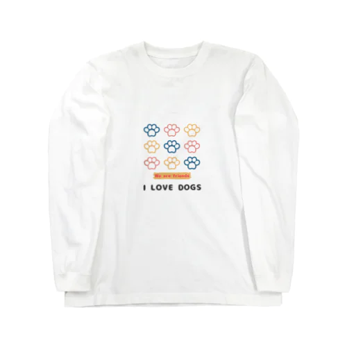 犬の足跡 Long Sleeve T-Shirt