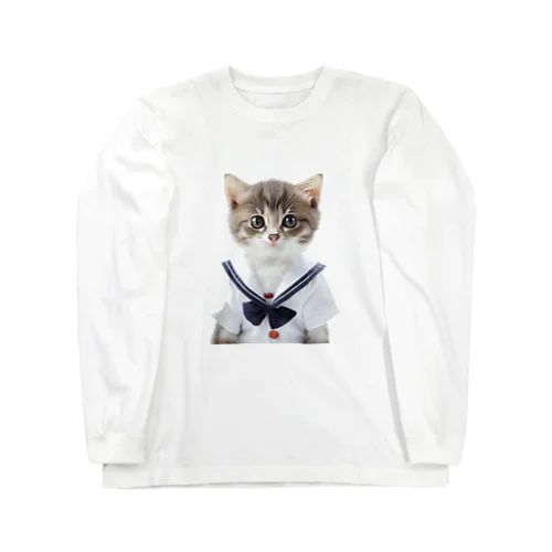 セーラーキャット Long Sleeve T-Shirt