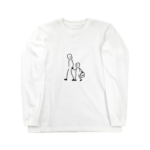 親子手つなぎデートくん Long Sleeve T-Shirt