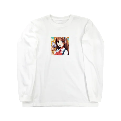 ヘッドホン美少女 Long Sleeve T-Shirt