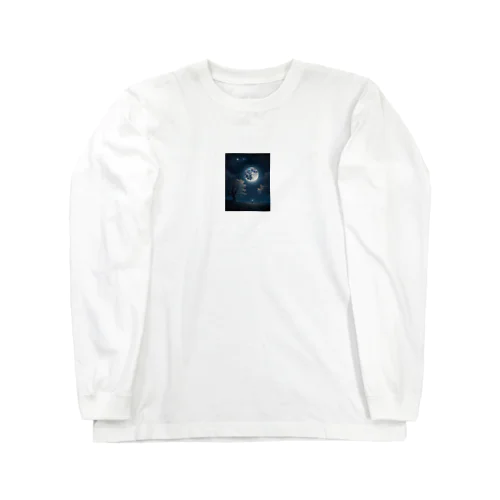 神秘的な月夜のグッズ Long Sleeve T-Shirt