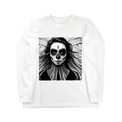 ハロウィン女性メイク Long Sleeve T-Shirt