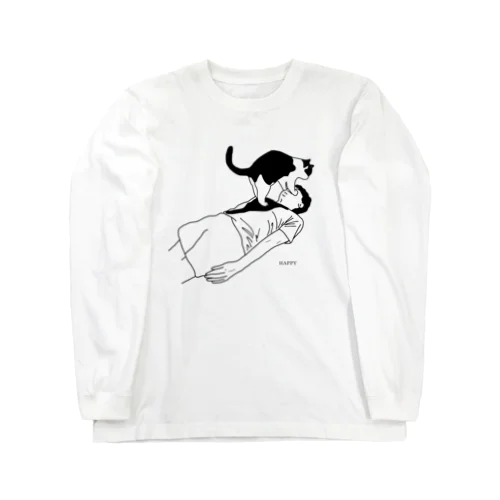 猫吸い Long Sleeve T-Shirt