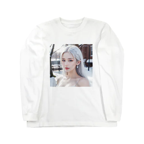 日本の冬・山奥に住む女性 Long Sleeve T-Shirt