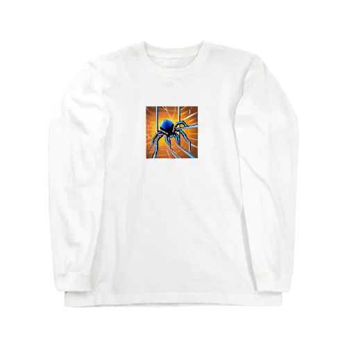 ドット絵　クモ　スパイダー　ピクセル画像 Long Sleeve T-Shirt