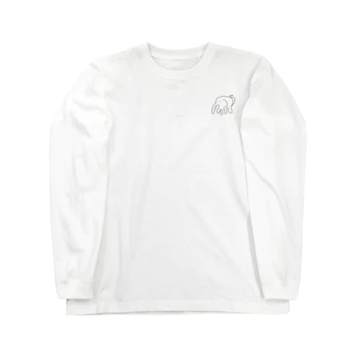 ひかえめなゾウ(ぞう) Long Sleeve T-Shirt