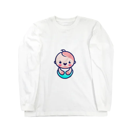 赤ちゃんのイラストグッズ ロングスリーブTシャツ