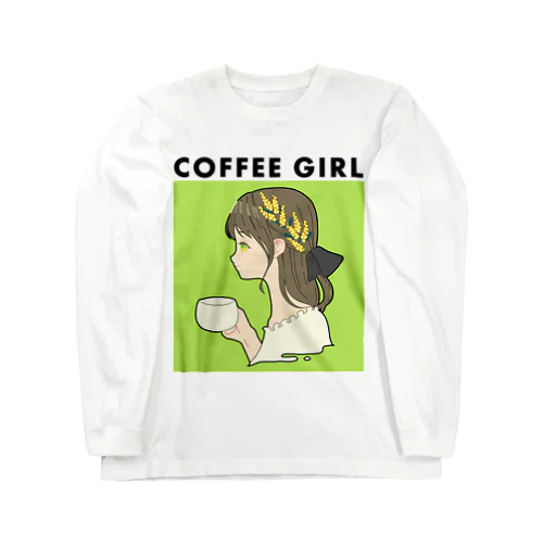 Coffee Girl ミモザ (コーヒーガール ミモザ) ロングスリーブTシャツ