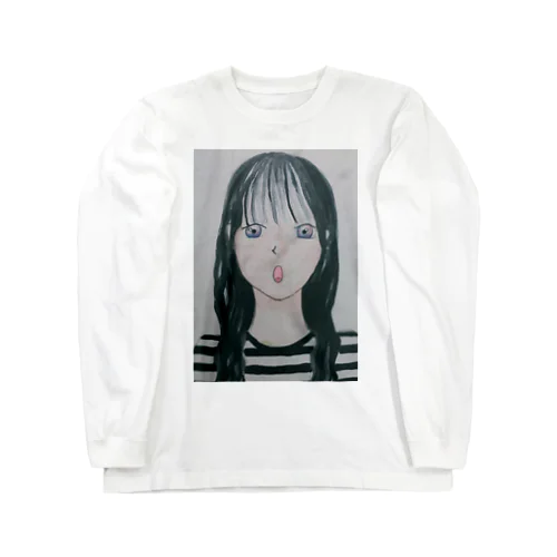 黒髪の女の子 Long Sleeve T-Shirt