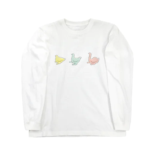 けものとりのさんかく(カラー) Long Sleeve T-Shirt