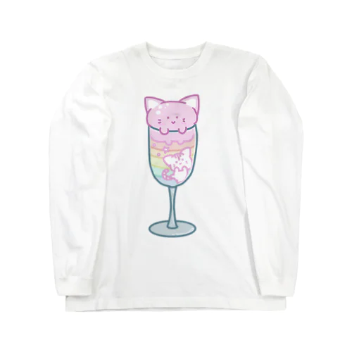 猫パフェ Long Sleeve T-Shirt