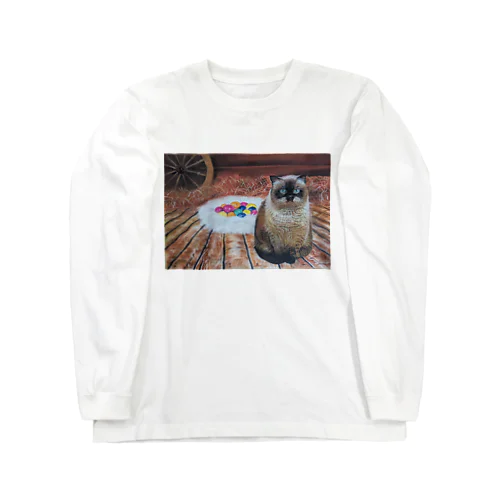 ブラウニーちゃんシリーズ　パステル画版 Long Sleeve T-Shirt