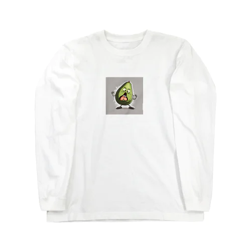 アングリーダンシングアボカド Long Sleeve T-Shirt