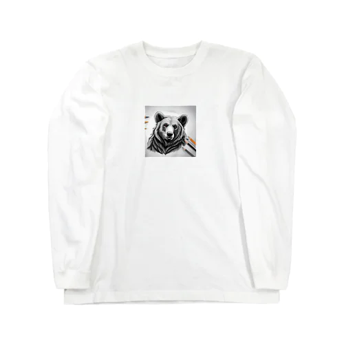 えんぴつ絵の熊のグッツ Long Sleeve T-Shirt