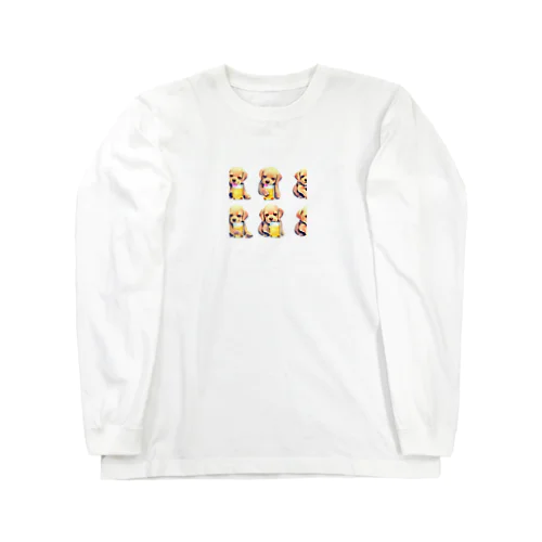 ビール好きな犬 Long Sleeve T-Shirt