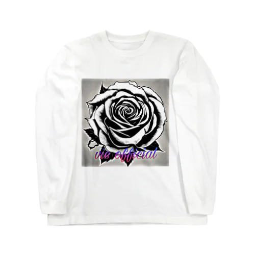 BLACK_rose Long Sleeve T-Shirt