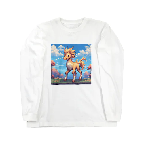 ドット絵の麒麟（キリン） Long Sleeve T-Shirt