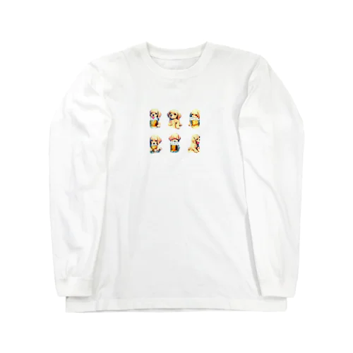 ビール好きの犬 Long Sleeve T-Shirt