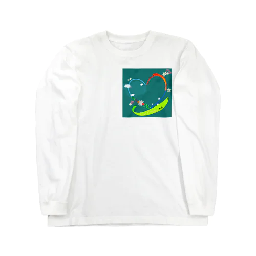 4色ハート Long Sleeve T-Shirt