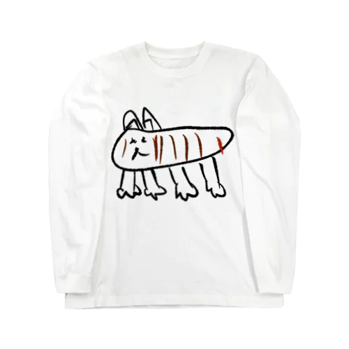 横から見た犬 Long Sleeve T-Shirt