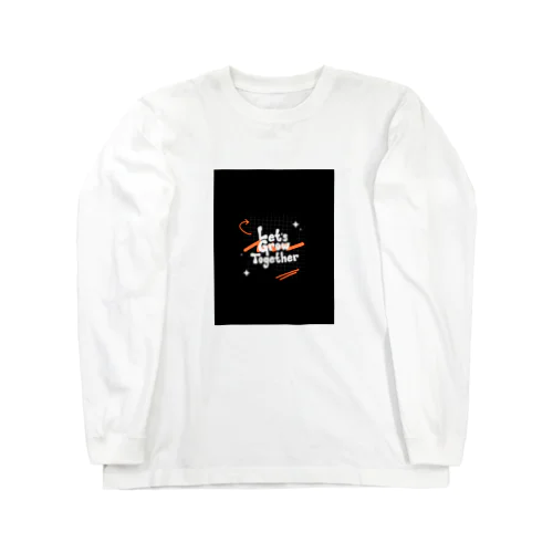 アブストラクトタイポグラフィ Tシャツ Long Sleeve T-Shirt