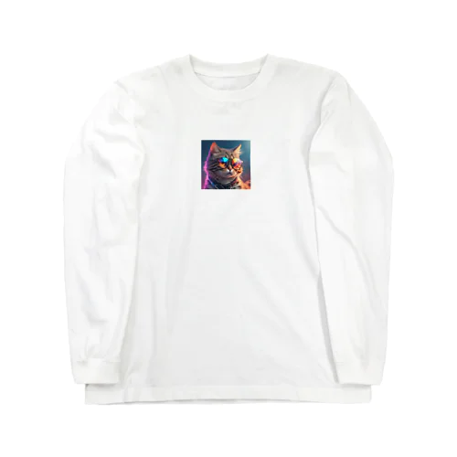 クールキャット Long Sleeve T-Shirt